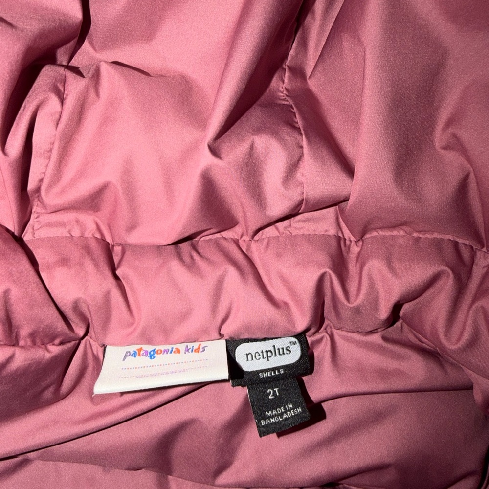 Patagonia Kids Puffer Jacket - Green and Purple - Picture 4 of 4